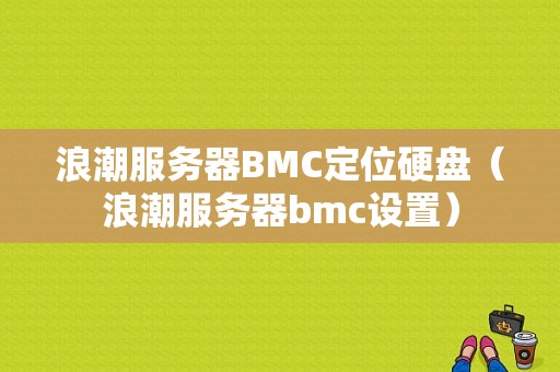 浪潮服务器BMC定位硬盘（浪潮服务器bmc设置）