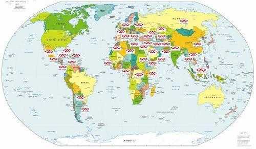 世界地图销售网络（地图 世界）