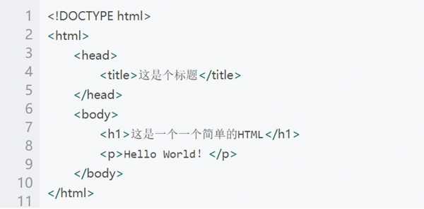 html精简代码（简单的html代码）